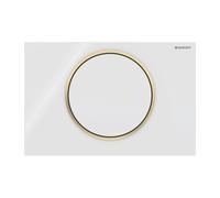 Placca Geberit Sigma10 RouBianco / Dorato | 115.758.KK.5 Bianco