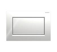 Geberit Pulsante di azionamento Sigma30 - Risciacquo Start/Stop - Cromo/Cromo spazzolato 115.893.KY.1