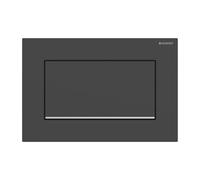 Geberit Sigma30 - Placca di comando Sigma30, risciacquo Start/Stop, nero opaco/cromo 115.893.14.1
