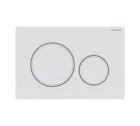 Placca Geberit Sigma20 RouBianco Verniciato Opaco / Bianco Doppio Tasto | 115