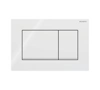 Piastra attuatore Geberit Sigma30, per il lavaggio a 2 volumi, colorazione: bianco / cromo lucido cromato