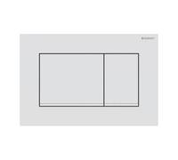 Piastra di azionamento Geberit Sigma30, per sistema a 2 risciacqui, colorazione: laccato opaco bianco, rivestimento facile da pulire / bianco - 115.883.01.1