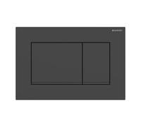 Placca Geberit Sigma20 Square Nero Verniciato Opaco / Nero Doppio Tasto (ex Sigm