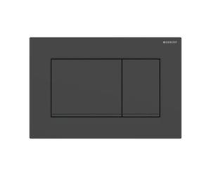 Placca Geberit Sigma20 Square Nero Verniciato Opaco / Nero Doppio Tasto (ex Sigm