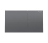 Placca Geberit Sigma70 Square Nero Cromato Spazzolato Doppio Tasto | 115.622.QD.