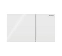 Placca Geberit Sigma70 Square Vetro Bianco Doppio Tasto | 115.622.SI.1 Vetro Bia
