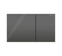 Placca Geberit Sigma70 Square Vetro Nero Doppio Tasto | 115.622.SJ.1 Vetro Nero