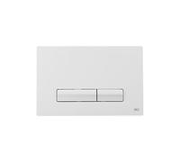 Placca Glam Olipure Oli doppio scarico Abs Bianca cod. 139178