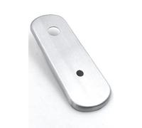 PLACCA GPB CON FORO D.10 X CILINDRO C-POMOLO INT.85 CROMO SATINATO