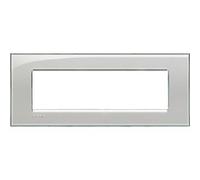 BTicino Placca Livinglight LNA4807KG 7 Posti Grigio Ghiaccio