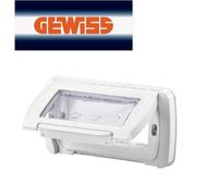 PLACCA IDROBOX 4 POSTI BIANCO NUVOLA GEWISS SYSTEM GW22461
