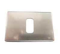 Placca in alluminio color bronzo 1 posto/foro Legrand Molveno GL2000