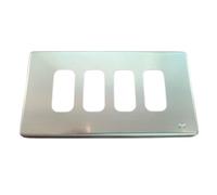 Bticino Placca Legrand Molveno GL2000 in alluminio color oro 4 posti