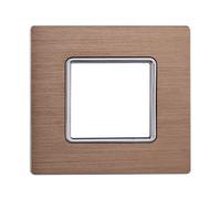 Placca In Alluminio ETTROIT Serie Solar 2 Posti/Moduli 502 Compatibile Con Btici