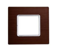 Placca In Alluminio Serie Solar 2P Colore Bronzo Compatibile Con Bticino Matix