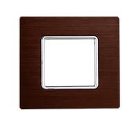 Placca In Alluminio Serie Solar 2P Colore Bronzo Compatibile Con Bticino Matix