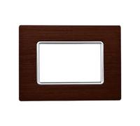 Placca In Alluminio Serie Solar 3P Colore Bronzo Compatibile Con Bticino Matix
