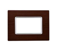 Placca In Alluminio Serie Solar 3P Colore Bronzo Compatibile Con Bticino Matix