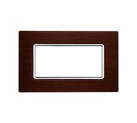 Placca In Alluminio Serie Solar 4P Colore Bronzo Compatibile Con Bticino Matix