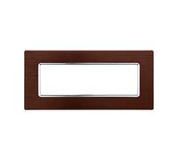 Placca In Alluminio Serie Solar 6P Colore Bronzo Compatibile Con Bticino Matix