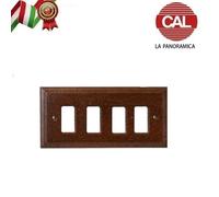 PLACCA IN LEGNO E OTTONE VIMAR 8000 CAL LA PANORAMICA