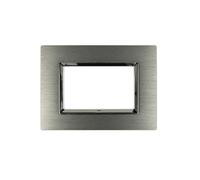 Placca in metallo satinato - Compatibile con BTicino Living Light