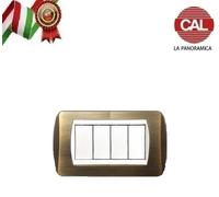 PLACCA IN OTTONE MASSICCIO COMPATIBILE BTICINO LIVING LIGHT