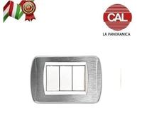PLACCA IN OTTONE MASSICCIO COMPATIBILE BTICINO LIVING LIGHT