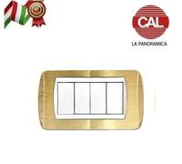 PLACCA IN OTTONE MASSICCIO COMPATIBILE BTICINO LIVING LIGHT