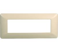 PLACCA IN TECNOPOLIMERO COMPATIBILE CON SERIE BTICINO MATIX 2-3-4-6 MODULI COLORI ASSORTITI (6 MODULI, SABBIA)
