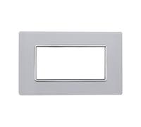 Placca In Vetro ETTROIT Serie Solar 4 Posti/Moduli 504 Compatibile Con Bticino M