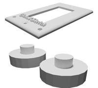 Placca Interruttore Design Etch A Sketch Decorativa Copri Parete Manopole