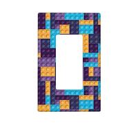 Placca interruttore luce mattoni scuri copertura piastra singolo bilanciere