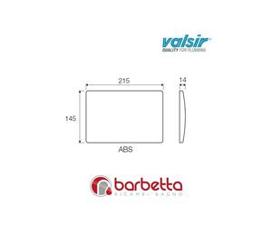PLACCA ISPEZIONE ABS 215X145 CROMO LUCIDO VALSIR VS0871435