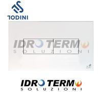 PLACCA ITS IDEA DUAL 20.15 BIANCA PER CASSETTE SCARICO INCASSO ITS TODINI IDEA