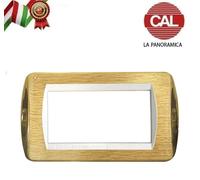 PLACCA LA PANORAMICA IN OTTONE MASSICCIO BTICINO LIVING LIGHT CAL MOSTRINA