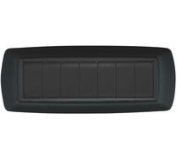 Placca Life Feb Elettrica Colore Nero 7 Posti Feb Elettrica Materiale elettrico