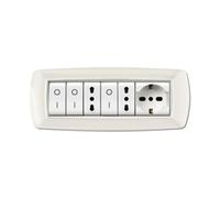 PLACCA LIFE LIVING PLAST BIANCO 7P CORNICE BIANCO
