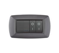 PLACCA LIFE LIVING PLAST GRIGIO CHIARO VULCAN 4P