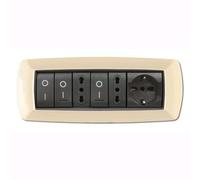 Placca Life Mod. Living Plast. Avorio 7P