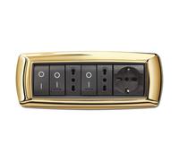 Placca life mod. living plast. oro 7p