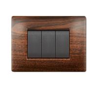 PLACCA LIFE Q LIVING PLAST LEGNO SCURO 4P