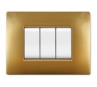 Placca Life Q Living Plast Sabbia Oro 4P