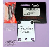 Placca Manico Genuine Fender Corona California Neck Plate Tilt CROMO 0991445100