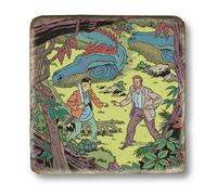 Placca marmo collezione Blake e Mortimer La Valle degli Immortali T2 (20x20 cm)