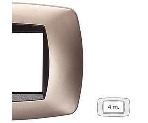 Placca Master Modo 4 moduli rame opaco 39TC544