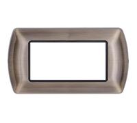 PLACCA METALLO ART BRONZO 4 POSTI COMPATIBILE LIVING MAP-ART-4P-MAP8804-09 MAPAM