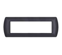 PLACCA METALLO ART NERA 7 POSTI COMPATIBILE LIVING MAP-ART-7P-MAP8807-02 MAPAM