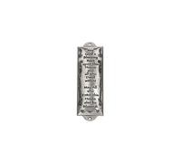 Placca Mezuzah in peltro "Bless This House"