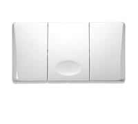 Placca monotasto Medusa cassetta incasso Valsir